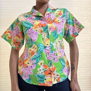 Clovis Ruffin Vibrant Floral Dress